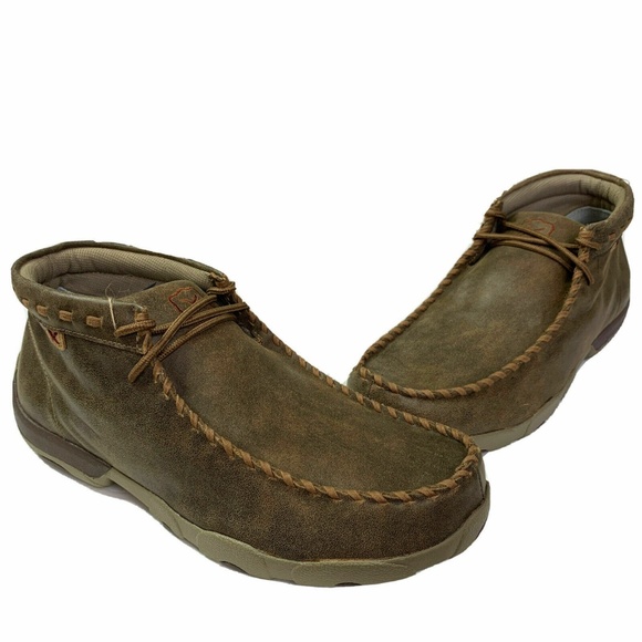 Twisted X Men\'s Chukka Driving Moc Size 8 M Bomber Brown MDM0049 New main image 4